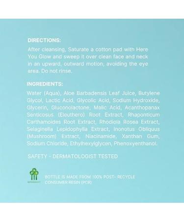 Nu Skin Here You Glow Exfoliating Toner - Clear Radiant Skin & Gentle Exfoliation | Buy Internationally - Buy Online on GoSupps.com