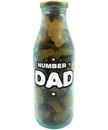 Sweets Milk Bottle Personalised Message For Dad 300g NO.1 DAD Bottle Of Sour Cola Bottles Boxed Treatz NO.1 DAD bottle of Sour cola bottles 300g - Buy Online on GoSupps.com