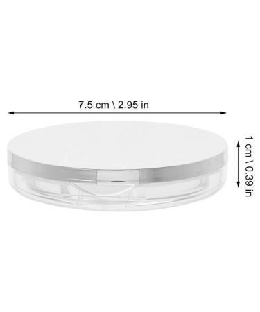 SHERCHPRY 2 Sets Powder Puff Storage Box | Cosmetic Powder Case with Sifter Lids for Loose Powder & Makeup | Travel-Friendly Compact in Pink & Silver - Buy Online on GoSupps.com