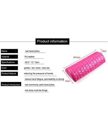 1PCS Nail Art Hand Pillow for Professional Manicure Salon Nail Art Tools Cushion PU Leather Holder Soft Hand Arm Rest Holder - (Color: Silver) - Buy Online on GoSupps.com