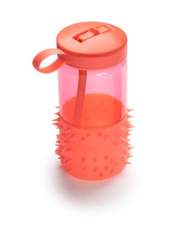 melii Spikey Kids Water Bottle with Straw  17oz (Pink)