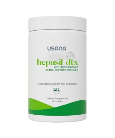 USANA Hepasil DTX with the InCelligence Detox Support Complex Includes Green Tea Milk Thistle Extract - Comprehensive liver Support Supplement - created using nutritional hybrid technology - 84 Tablets - Serving Size: 3 