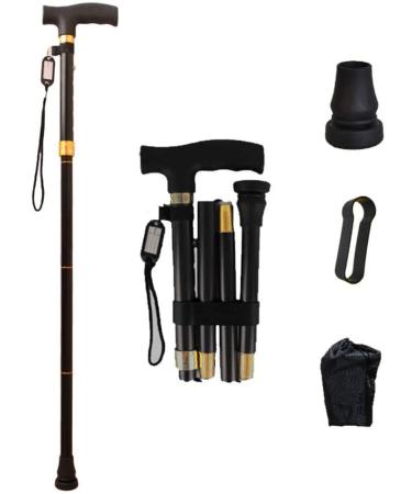 Adjustable Crutches Canes Anti Skid Elderly Crutch Cane Walker Lightweight Multi Function Adjustable Aluminum Alloy Walking Stick with Flashlight Practical par Handmade Smooth Sailing