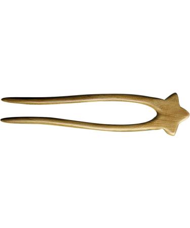 minkissy Wooden Star Hair Stick - Antique Chinese Hair Forks Vintage Wooden Hairpin for Long Hair Hanfu Headdress for Bride Ladies Women Girls - Buy Online on GoSupps.com