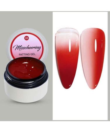 6Ml 1Pc Nail Gel Gradient Non Stick Hand Extension Gel Nail Polish DIY Nail Art UV Gel Varnish Nails - (Color: A08)