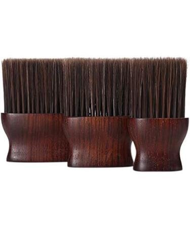 Beifenl Barber Neck Duster Brush for Hair Cutting Soft Neck Cleaning Brush Professional Salon Barber Tool Red-Brown 2 - Buy Online on GoSupps.com