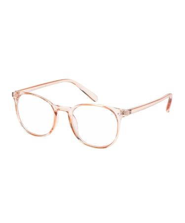 Blue Light Blocking Glasses Sam Computer/Gaming/TV/Men&Women Anti Eye Strain (4 Colors) Rose