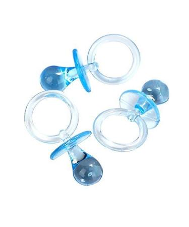 Adorox 2.5'' Blue Acrylic Baby Pacifier Shower Favor (Blue (36 Pieces)) Blue 36PC