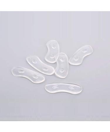 5 Pairs Thick Gel Cushion Shoe Liners for Heel Pain Relief | Premium Self-Adhesive Clear Dersen Inserts - Buy Online on GoSupps.com