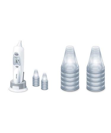Beurer FT 58 ear thermometer + replacement set of protective caps for infrared ear thermometer 20 pieces