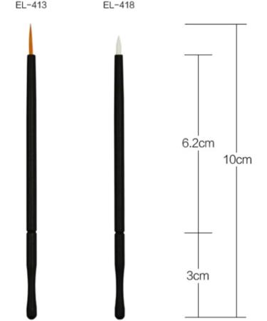 Mikinona Disposable Eyeliner Wands 100pcs Eyeliner Brush for Liner Makeup Gadgets Eye Makeup Tools Applicator Wand Disposable 10*0.5cm As Shown - Buy Online on GoSupps.com