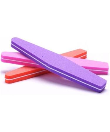 10pcs Mix Color Sunshine Nail File Sponge Diamond Nail Buffer File Washable 100/180 Nail Buffer for Nail Finger Polish Multicolor - Buy Online on GoSupps.com