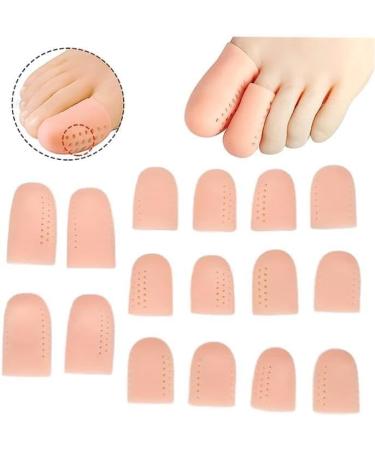 16Pcs Toe Covers Gel Sleeves Protectors - Unisex Toe Caps for Comfort - Buy Online on GoSupps.com
