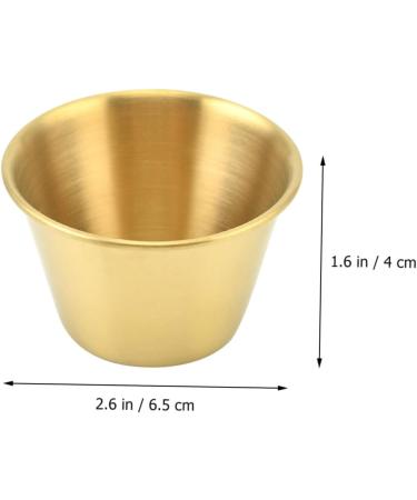 Zerodeko 4pcs Stainless Steel Dipping Sauce Cup Soy Sauce Cup Sushi Dipping Bowl Metal Sauce Cups Ketchup Dip Bowls Soup Japanese Soy Sauce Desert Dishes Household Soy Sauce Bowl - Buy Online on GoSupps.com