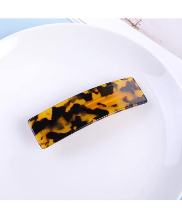 Uuyyeo 2-Piece Automatic Hair Clips with Turtle-Mussel Motif - Leopard Pattern French Design Hair Clipping Accessories - Buy Online on GoSupps.com