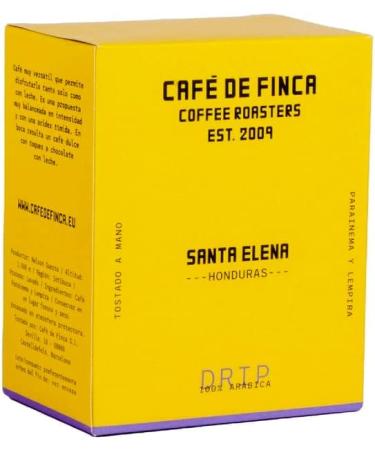 CAF DE FINCA Ground Coffee Drip Coffee | Drip Coffee Ready in a Few Minutes | Arabica flavors from Brazil Honduras | 70 Drops - Includes Filter | Organic Natural Coffee (Honduras - Arabica) Honduras Saint Helena - Arabica