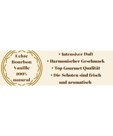 Buy 100% Natural Bourbon Vanilla Pods from Madagascar | Fresh & Juicy | High Vanilla Content | Gourmet Quality (5 pcs - 12-13cm) - Buy Online on GoSupps.com