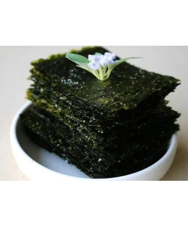 O'Food Korean 100% Natural Roasted Seaweed Sushi Nori Laver for Gimbap & Sushi Roll 20g (3 Packs with 30 Sheets) Halal - Buy Online on GoSupps.com