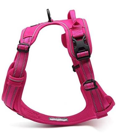 Winhyepet Truelove Dog Harness - Adjustable Reflective No-Sweat Design with Control Handle & 2 Linen Clips for Small Medium & Large Dogs - TLH5651 XL Pink | International Shipping - Buy Online on GoSupps.com