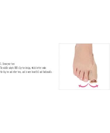 DEAVER Bunion Corrector & Big Toe Straightener - Pain Relief Bunion Sock with Toe Separator & Heel Strap - Non-Slip Hallux Valgus Corrector - Size L (3843 yards) - Buy Online on GoSupps.com