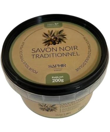Orient SAPPHIRE BLACK SOAP - Morocco - BELDI SOAP - SCRUB - BODY - FACE - PURIFYING - EXFOLIATING - CLEANING - MOIDRATING - 100% NATURAL - 200g - OLIVE OIL - HAMMAM - Buy Online on GoSupps.com