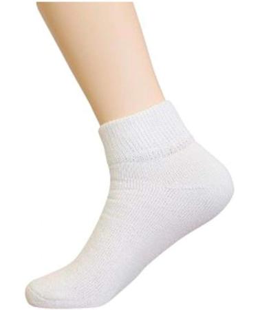 Diabetic Ankle Circulatory Socks for Men | Health Support | Loose Fit | White 10-13 - Buy Online on GoSupps.com