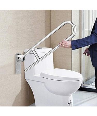 Safety Handrail Grab Bar Armrest Bathroom Shower Fold Handicapped Anti-Slip Polished Chrome Handfor Toilet Elderly/Children 70Cm - Buy Online on GoSupps.com