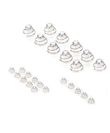 10 x Rhinestone Curlies - Rhinestone Curlie - Bridal Hair Accessories Hair Accessories | SHF - Clear 10 pieces (1 pack) Clear