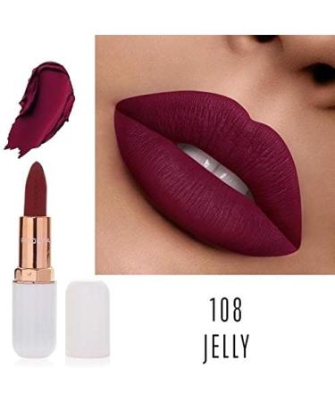 Phoera Absolute Velvet Matte Lipstick - Long Lasting, Waterproof, UK (108 Jelly) - Buy Online on GoSupps.com