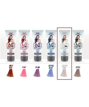Coloration Cr me pour Cheveux Semi Permanente Sixty's Color Hairgum Silver Pink 60ml - Buy Online on GoSupps.com
