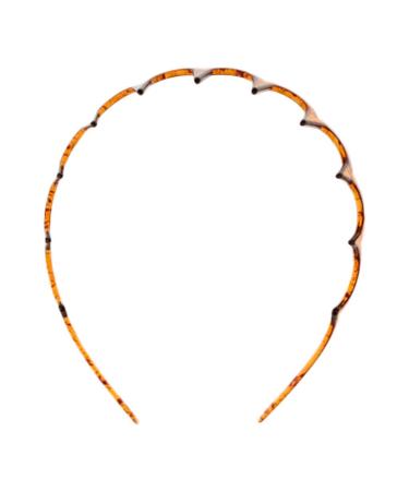 Sourcingmap Women's Brown Plastic Wavy Headband - 11cm Hairband for Stylish Looks | International Shipping Available - Buy Online on GoSupps.com