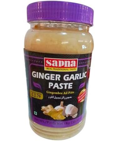 Sapna Ginger & Garlic Paste - 1kg (Pack of 2) | Authentic Flavor | Convenient and Flavorful Cooking Essential | Versatile Culinary Use - Buy Online on GoSupps.com