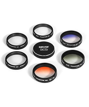 Bower 6 Piece Special Effects Filter Kit for DJI Phantom 3 & 4 Drone - Gradient Gray, Orange & Blue Star Filters - Includes Lens Caps & Case - Buy Online on GoSupps.com