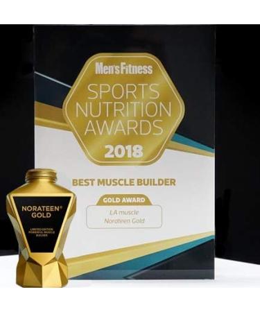 LA Muscle Norateen Gold (180 Tablets - 2 Pack) 100% Natural Extreme Muscle Gain Formula Weight Gain Pills Based Supplement Refined Over 20 Years Ultimate Mass Gain with Zero Oestrogen Build Up - Buy Online on GoSupps.com