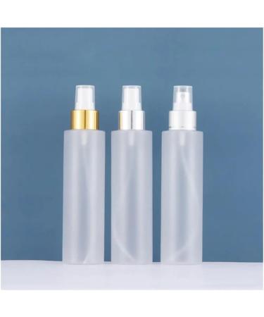 150ml Frosted Plastic Spray Bottle - Travel-Ready Refillable Makeup & Perfume Container in Bright Gold | International Shipping Available - Buy Online on GoSupps.com