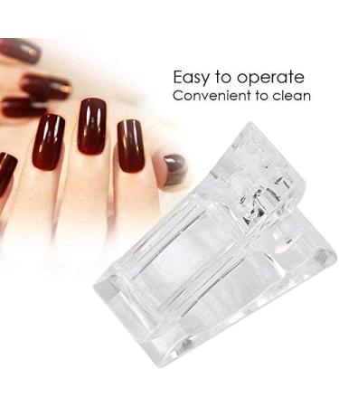 LOUIKAY Nail Tool Clips - 12 pcs Transparent Nail Tips Clips for Polygel Nail Extension (3.5 cm x 2.8 cm) - Best for Nail Art & Manicure - Buy Online on GoSupps.com