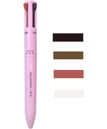 4 in 1 Makeup Touch Up Makeup Multifunctional Waterproof Eye Makeup Lip Liner Eyebrow Pencil Highlighter for Women Girls - Buy Online on GoSupps.com