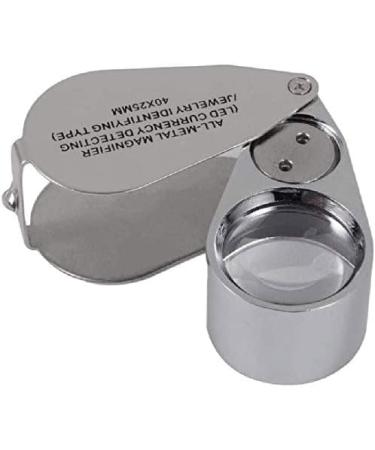 Magnifying Glass Reading 40X Full Metal Illuminated Jewellers Lens Eye with LED and UV Light2 Marriage