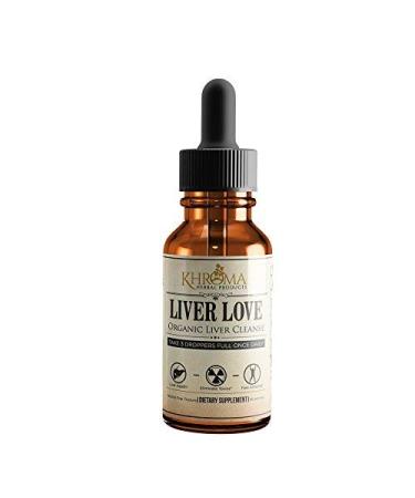 Khroma Herbal Products Liver Love - Organic Liver Support - 2 oz Liquid Dietary Supplement - Alcohol Free