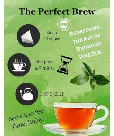 Majestic Tea_ (Vanilla Rooibos) Pure Red Rooibos Naturally Caffeine Free_ Tea (FOR GOOD SLEEP) _100% Natural Ingredient Non-GMO| Pyramid Tea bags (Tea Bags 50 Count). - Buy Online on GoSupps.com