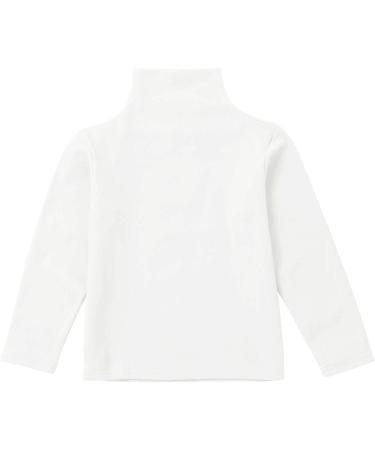 Aiihoo Kids Boys Unisex Thermal Fleece Lined Turtleneck Top - White (5-6 Years) - Buy Online on GoSupps.com