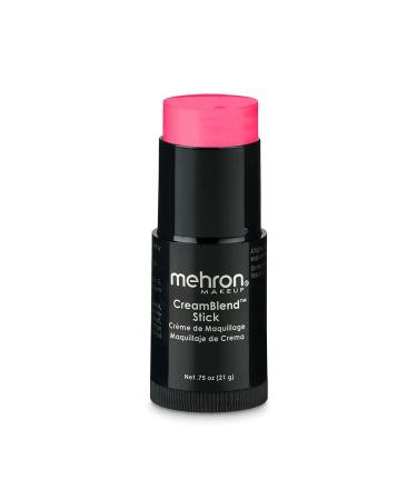 Mehron Makeup CreamBlend Stick | Face Paint  Body Paint  & Foundation Cream Makeup| Body Paint Stick .75 oz (21 g) (Pink) Pink 0.75 Ounce (Pack of 1)