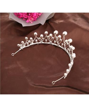 JORCEDI Pearl Tiara Crown - Elegant Wedding Bridal Accessory for Pageants, Cosplay, Prom & Birthdays - Buy Online on GoSupps.com