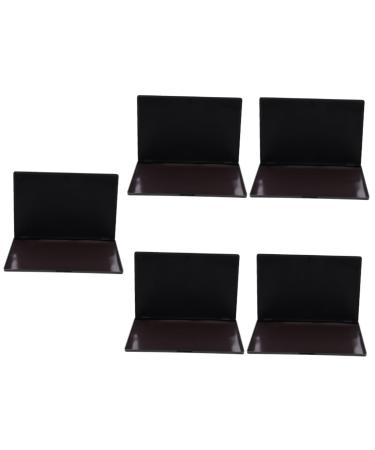 POPETPOP 5pcs Diy Eyeshadow Palette Makeup Containers Book Shaped Magnetic Empty Eyeshadow Pallet Filling 15x10x0.80cmx5pcs Blackx5pcs