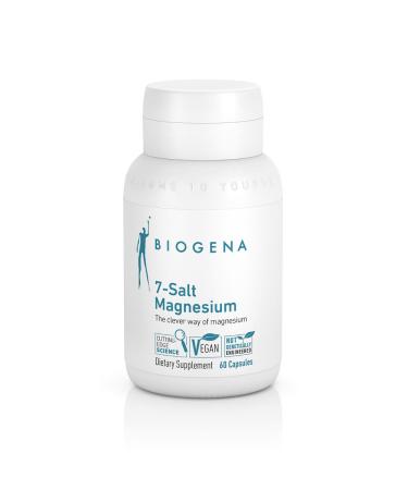 Biogena 7-Salt Magnesium Complex - Magnesium Supplement with 7 Magnesium Forms - bisglycinate Malate Citrate Oxide glycerophosphate gluconate and Carbonate I High Absorption