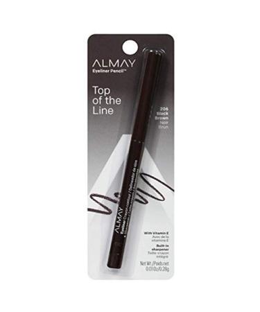Almay Eyeliner Pencil in Black Brown 206 - 0.01 oz | Long-Lasting Precision Liner - Buy Online on GoSupps.com