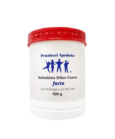Colloidal silver cream forte from pharmacy production - double concentration - high quality - proven recipe silver cream pestalozzi pharmacy (100 g) - Buy Online on GoSupps.com