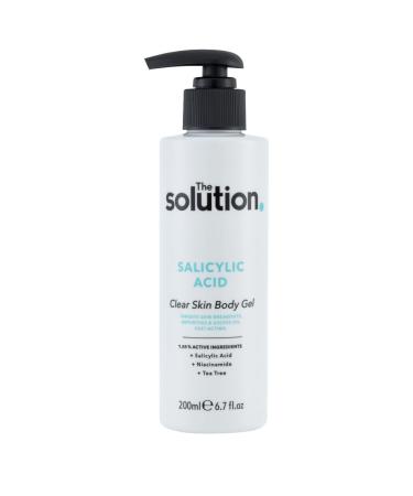 The Solution Salicylic Acid Clear Skin Body Gel Targets Skin Breakouts 200ml Tea Tree 200 ml (Pack of 1)