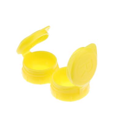 Milists 10 pieces contact lenses case contact lens container box left right eye contact lens tank for school at home trip (yellow)