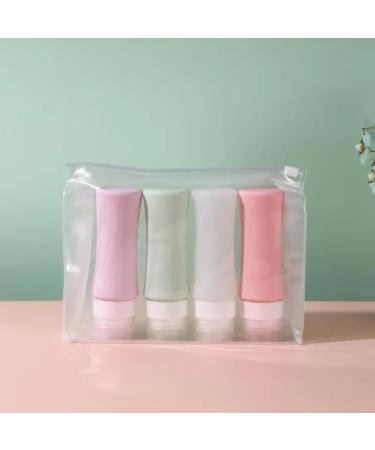 omoigawa Travel toilet bottle set TSA approved travel 3OZ container leak proof travel container without BPA travel cosmetics shampoo and lotion can be refilled 4-color set. - Buy Online on GoSupps.com